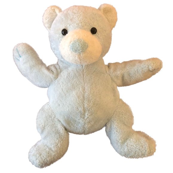 TY Tinker Pluffies Light Blue Bear, Black Bead Eyes, All Ages 10 " VINTAGE 2003 - Picture 5 of 7